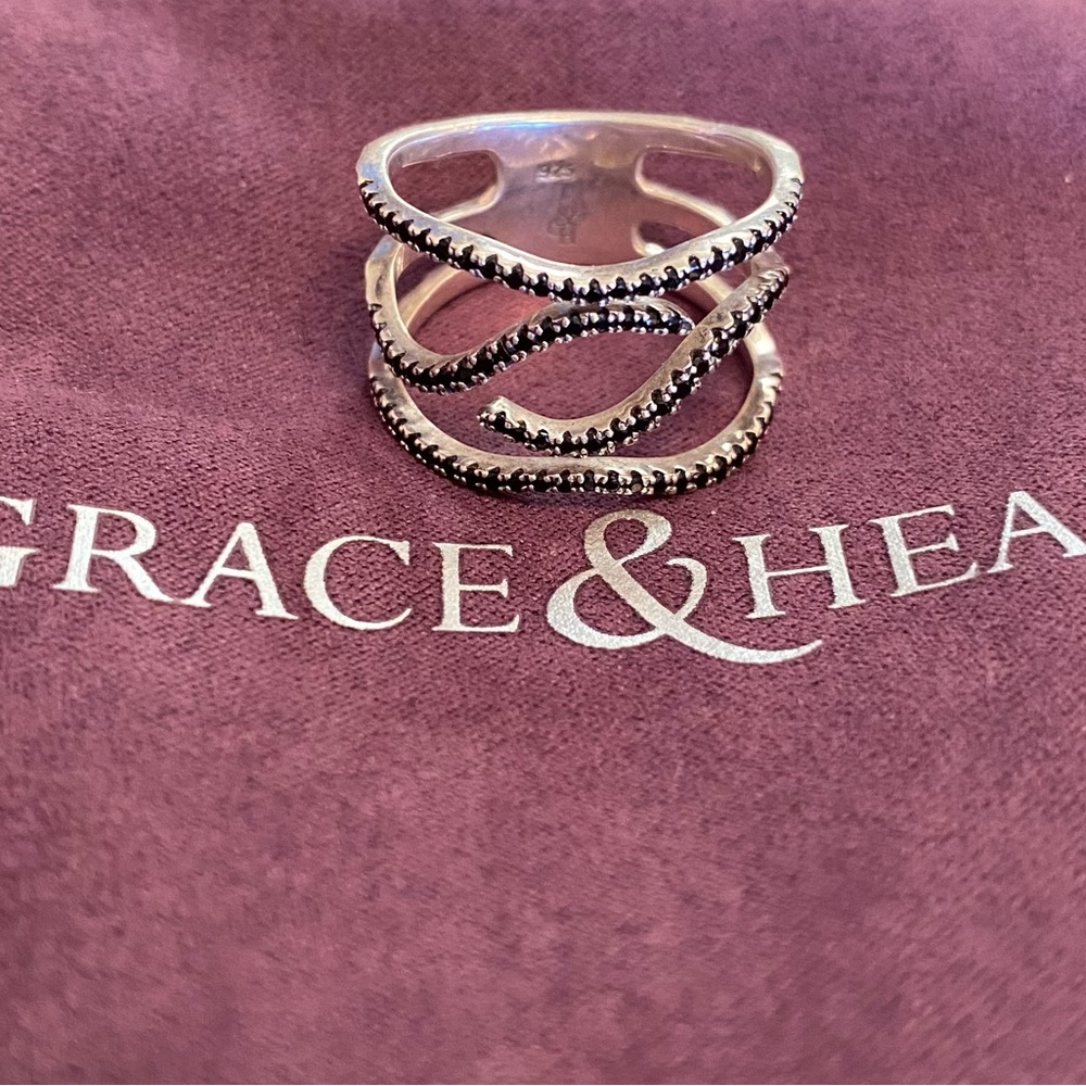 Gorgeous Grace & Heart Lyric Ring